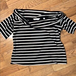 Reitman’s Off the shoulder striped top